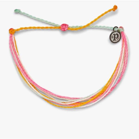 Two Pure Vida NWT Sunset And Original Pink Unique Handmade Waterproof Bracelets - Picture 6 of 10